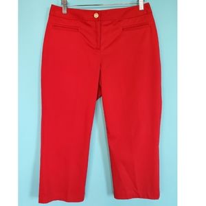 St. John cropped red pants